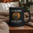 Owl I'm Retired Reading Books Is My Job Graphic Print Coffee Mug Owl I'm Retired Reading Books Is My Job Graphic Print Coffee Mug