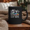 Panda Napping On Books Life’s Too Short To Skip Naps Graphic Print Coffee Mug