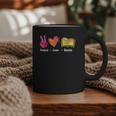 Peace Love Books Reader Librarian Library Book Graphic Print Coffee Mug