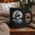 Penguin Reading A Book Vintage Graphic Bookworm Lover Graphic Print Coffee Mug
