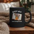 Quiet Girl Loud Imagination Book Lover Bookworm Reader Graphic Print Coffee Mug Quiet Girl Loud Imagination Book Lover Bookworm Reader Graphic Print Coffee Mug