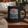 Rather Be Reading Book Lover Stack Graphic Print Coffee Mug