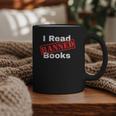 I Read Banned Books Censored Red Stamp Reading Librarian Graphic Print Coffee Mug I Read Banned Books Censored Red Stamp Reading Librarian Graphic Print Coffee Mug