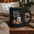 Read S'More Books Camping Outdoors Reading Campfire Smores Graphic Print Coffee Mug