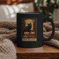 The Reader Cat Book Reading Halloween Tarot Card Graphic Print Coffee Mug