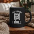 Reader Librarian Library This Is How I Roll Book Cart Meme Graphic Print Coffee Mug