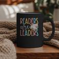 Readers Are Leaders Reading Book Lovers Teacher Women Kids Graphic Print Coffee Mug