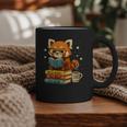 Reading Book Lover Red Panda Read Books Be Kind Stays Weird Graphic Print Coffee Mug