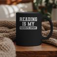 Reading Is My Favorite Sport Book Lover Reader Graphic Print Coffee Mug