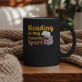 Reading Is My Favorite Sport Book Lovers Graphic Print Coffee Mug Reading Is My Favorite Sport Book Lovers Graphic Print Coffee Mug