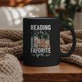 Reading Is My Favorite Sport Bookworm Graphic Print Coffee Mug