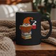 Reading Lover Book Graphic Gnome Graphic Print Coffee Mug