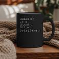 Reading Is a Right Not a Privilege Banned Books Graphic Print Coffee Mug