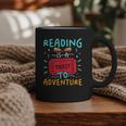 Reading Is A Ticket To Adventure Fun Book Lovers Fun Graphic Print Coffee Mug