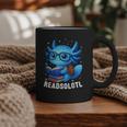 Readsolotl Blue Kawaii Axolotl Book Lover Reading Graphic Print Coffee Mug Readsolotl Blue Kawaii Axolotl Book Lover Reading Graphic Print Coffee Mug