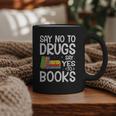 Red Ribbon Week Say No To Drugs Say Yes To Books Drug Free Graphic Print Coffee Mug