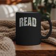 Retro Read Floral Reading Bookworm Librarian Book Lover Graphic Print Coffee Mug