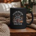 Salem Witch Book Club Raccoon Halloween Graphic Print Coffee Mug