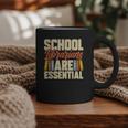 School Librarians Are Essential Library Book Lover Librarian Graphic Print Coffee Mug