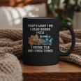 Sewing Reading Books Drinking Tea Sew Sewist Graphic Print Coffee Mug