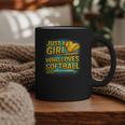 Softball Just A Girl Comic Book Style Graphic For Teens Graphic Print Coffee Mug Softball Just A Girl Comic Book Style Graphic For Teens Graphic Print Coffee Mug