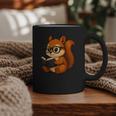 Squirrel Reading Book Lover Graphic Print Coffee Mug