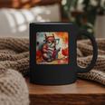 Squirrel Reading Comic Book On Autumn Branch Glasses Leaves Graphic Print Coffee Mug Squirrel Reading Comic Book On Autumn Branch Glasses Leaves Graphic Print Coffee Mug