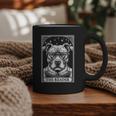 Tarot Card Vintage Pit Bull Pittie Dog Book Lover The Reader Graphic Print Coffee Mug