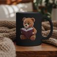 Teddy Bear Reading a Book Graphic Print Coffee Mug Teddy Bear Reading a Book Graphic Print Coffee Mug