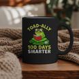 Toad-Ally 100 Days Smarter Frog Reading Book 100 School Day Graphic Print Coffee Mug Toad-Ally 100 Days Smarter Frog Reading Book 100 School Day Graphic Print Coffee Mug