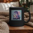 Trex Reading Book Dinosaur Graphic Print Coffee Mug