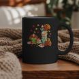 Turkey Reading Books Fall Librarian Book Lover Teacher Kids Graphic Print Coffee Mug