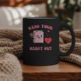 Valentines Day Book Read Your Heart Out Women Men Kids Graphic Print Coffee Mug