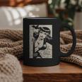 Vintage Vampire Bat Vampire Pin Up Girl Horror Comic Book Graphic Print Coffee Mug