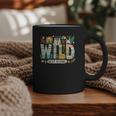 Wild About Reading Bookworm Book Reader Zoo Animals Graphic Print Coffee Mug