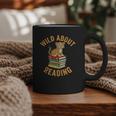 Wild About Reading Cute Leopard Teacher Kids Book Lover Graphic Print Coffee Mug