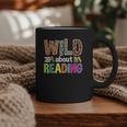Wild About Reading Library Day Reading Books & Bookworm Graphic Print Coffee Mug