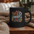 Wild About Reading Zoo Animals Books Reader Lover Graphic Print Coffee Mug Wild About Reading Zoo Animals Books Reader Lover Graphic Print Coffee Mug