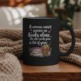 Woman Cannot Survive On Books Alone She Also Needs Yarn Graphic Print Coffee Mug Woman Cannot Survive On Books Alone She Also Needs Yarn Graphic Print Coffee Mug