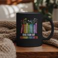 Women Floral Book Big Fan Of Human Rights Liberal Protest Graphic Print Coffee Mug