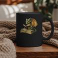 Women's Dragon Bookworm Reading Book Graphic Graphic Print Coffee Mug Women's Dragon Bookworm Reading Book Graphic Graphic Print Coffee Mug