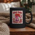Women's Read Your Heart Out Groovy Bookish Valentine Day Women Girls Graphic Print Coffee Mug Women's Read Your Heart Out Groovy Bookish Valentine Day Women Girls Graphic Print Coffee Mug