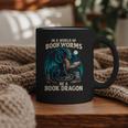 In a World Of Bookworms Be a Book Dragon Reading Graphic Print Coffee Mug In a World Of Bookworms Be a Book Dragon Reading Graphic Print Coffee Mug
