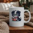 Adorable Book Lover Border Collie With Reading Glasses Cute Raglan Baseball Tee Graphic Print Coffee Mug Adorable Book Lover Border Collie With Reading Glasses Cute Raglan Baseball Tee Graphic Print Coffee Mug