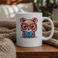 Adorable Book Lover Quokka With Reading Glasses Cute Graphic Print Coffee Mug Adorable Book Lover Quokka With Reading Glasses Cute Graphic Print Coffee Mug