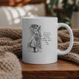 Alice Adventures Wonderland Vintage Book Quote Lewis Carrol Graphic Print Coffee Mug Alice Adventures Wonderland Vintage Book Quote Lewis Carrol Graphic Print Coffee Mug