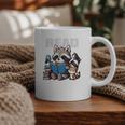 Animals Raccoon Reading Book Librarian Across America Kids Graphic Print Coffee Mug Animals Raccoon Reading Book Librarian Across America Kids Graphic Print Coffee Mug