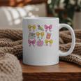 Apple Coquette Bow Books First Day Of School Back To School Graphic Print Coffee Mug