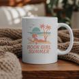 Book Girl Summer Book Reading Retro Sunset Graphic Print Coffee Mug