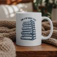 Book Lover Bookish Reader Bibliophile Book Nerd Titles Graphic Print Coffee Mug